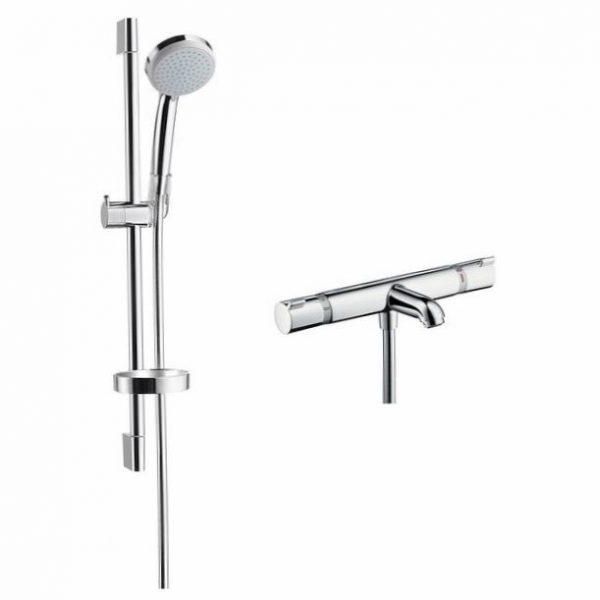 Amme- ja suihkuhana Hansgrohe Croma 100 Vario Ecosmart 9 l/min 27845000